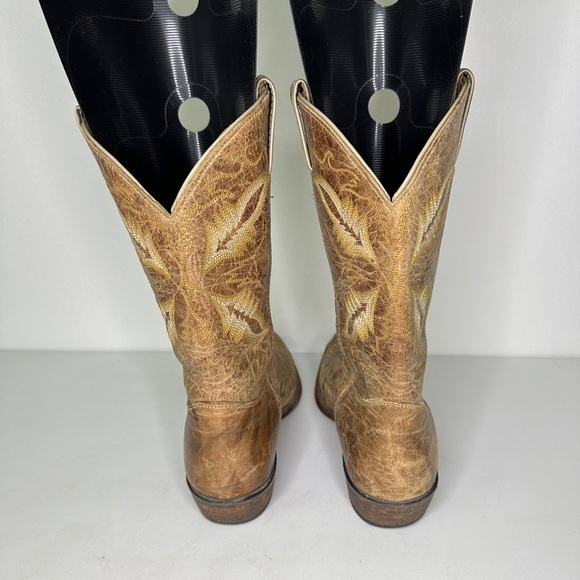 Women's‎ Justin Western Boot Distressed Tan BRL107 sz 10 B - Picture 8 of 10